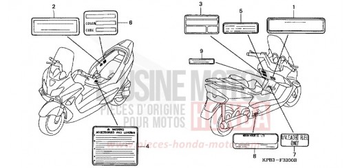 CAUTION LABEL NSS2501 de 2001